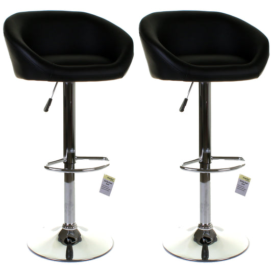 Asti Bar Stool - Black - Set of 2