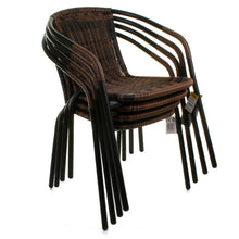 Chocolate Wicker Bistro Chair