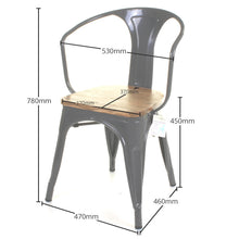 7PC Prato Table, 4 Florence Chairs & 2 Rho Stools Set - Graphite Grey