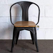 5PC Enna Table & Florence Chair Set - Onyx Matt Black