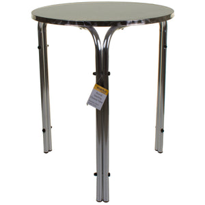 Round Stacking Chrome Bistro Table