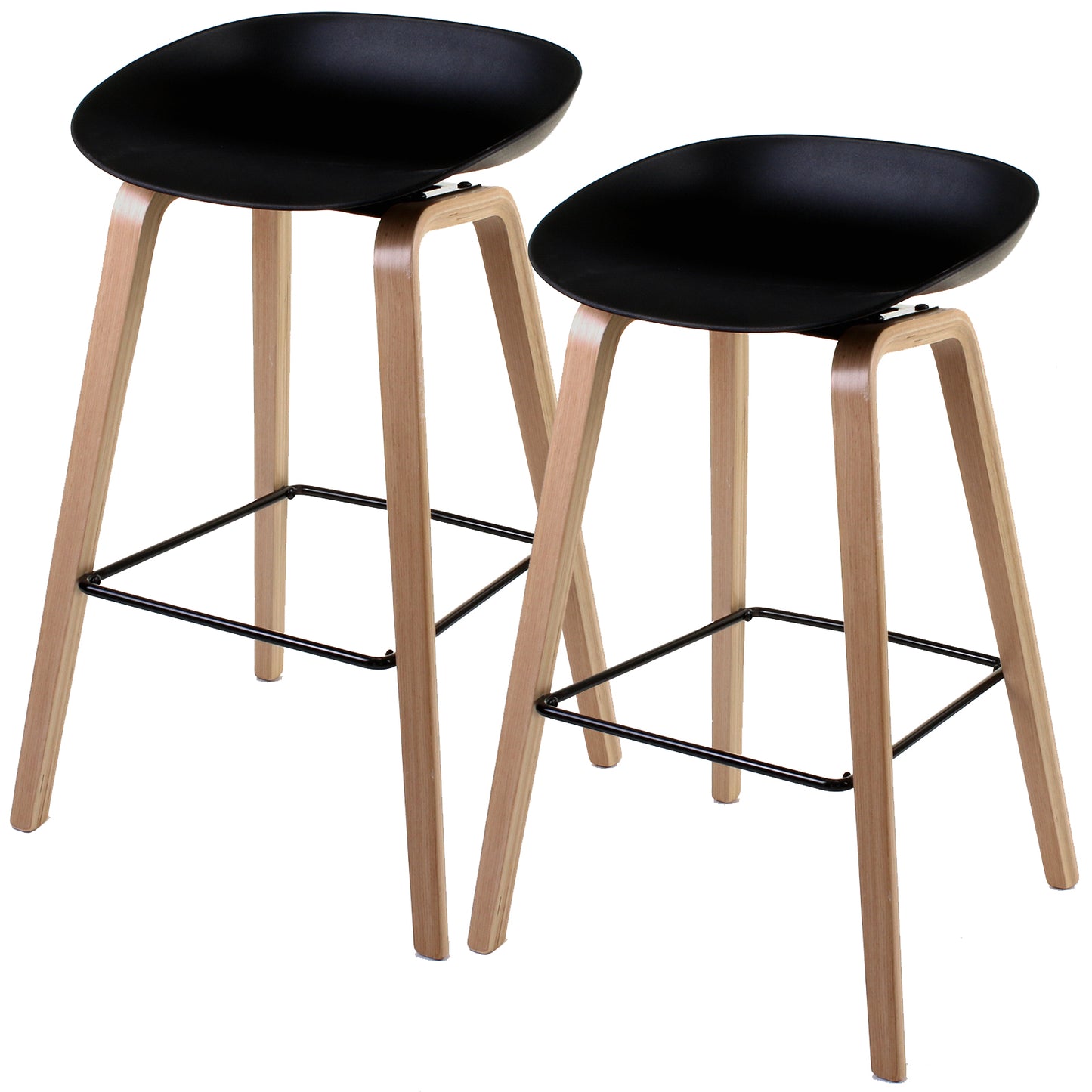 Benevento Bar Stool - Black - Set of 2