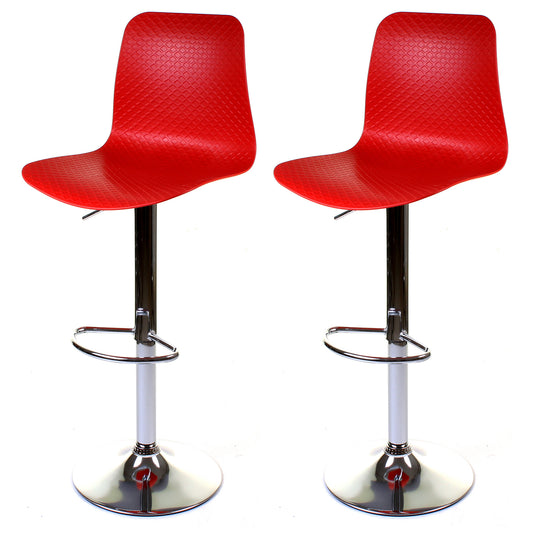 Savona Bar Stool - Red - Set of 2