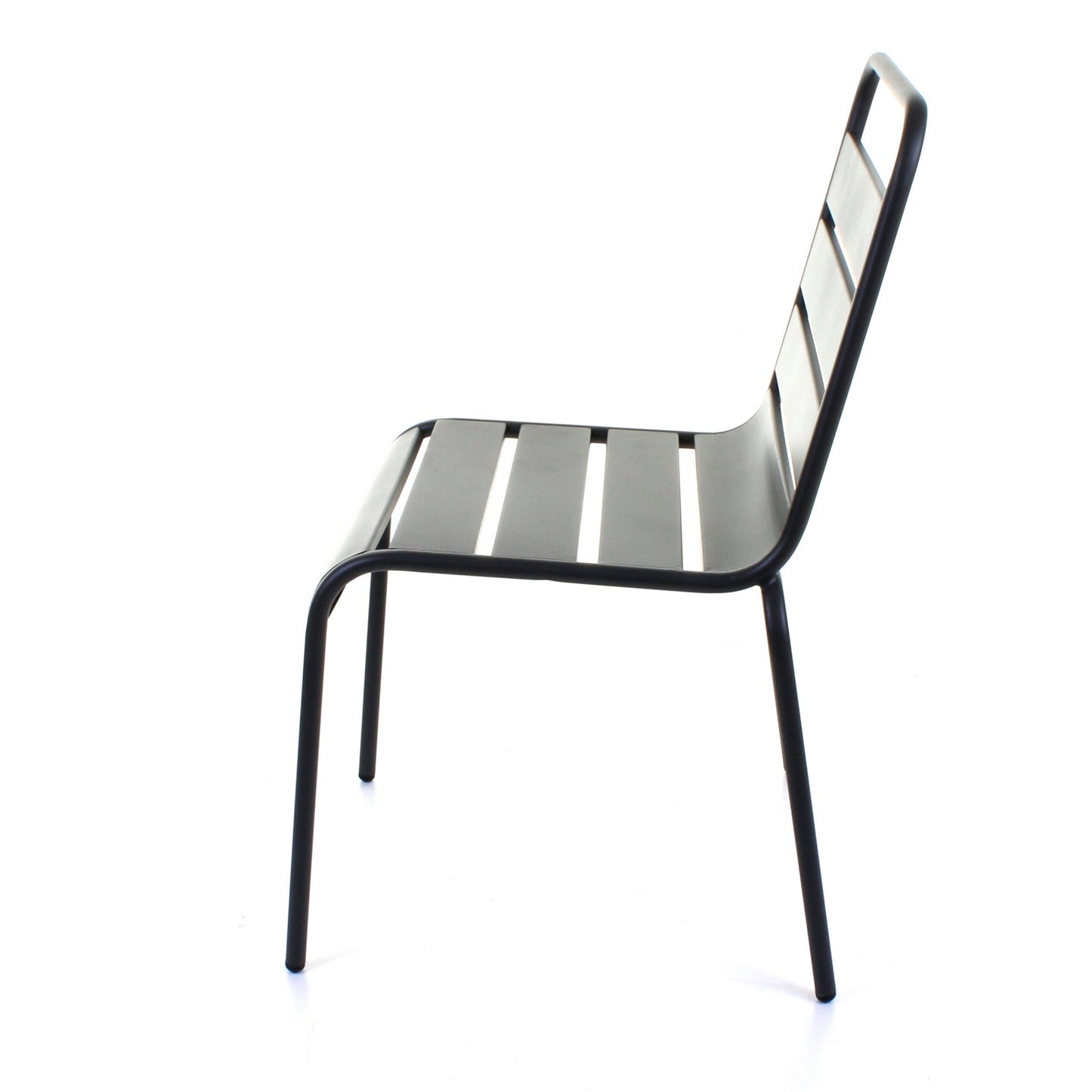 Slatted Bistro Chair - Sand Grey
