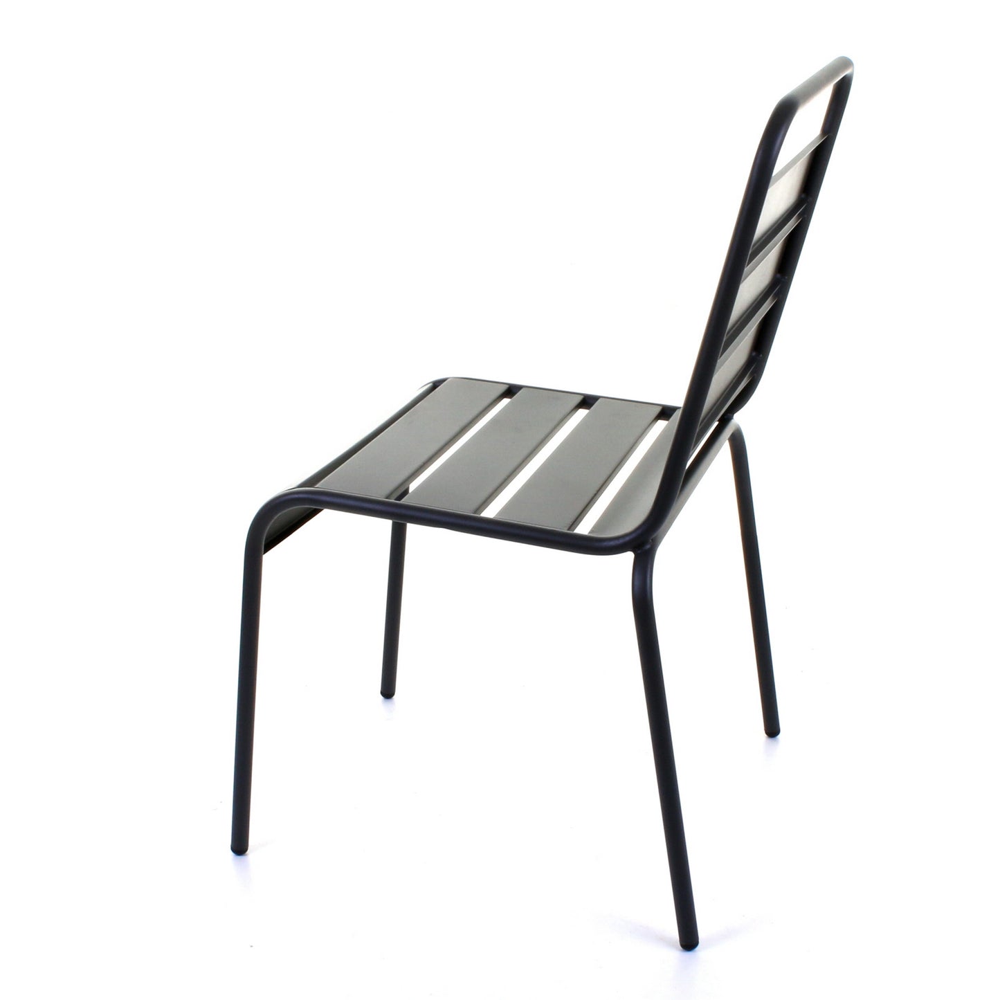 Slatted Bistro Chair - Sand Grey