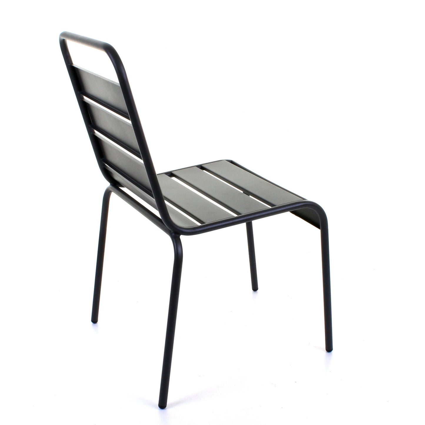 Slatted Bistro Chair - Sand Grey