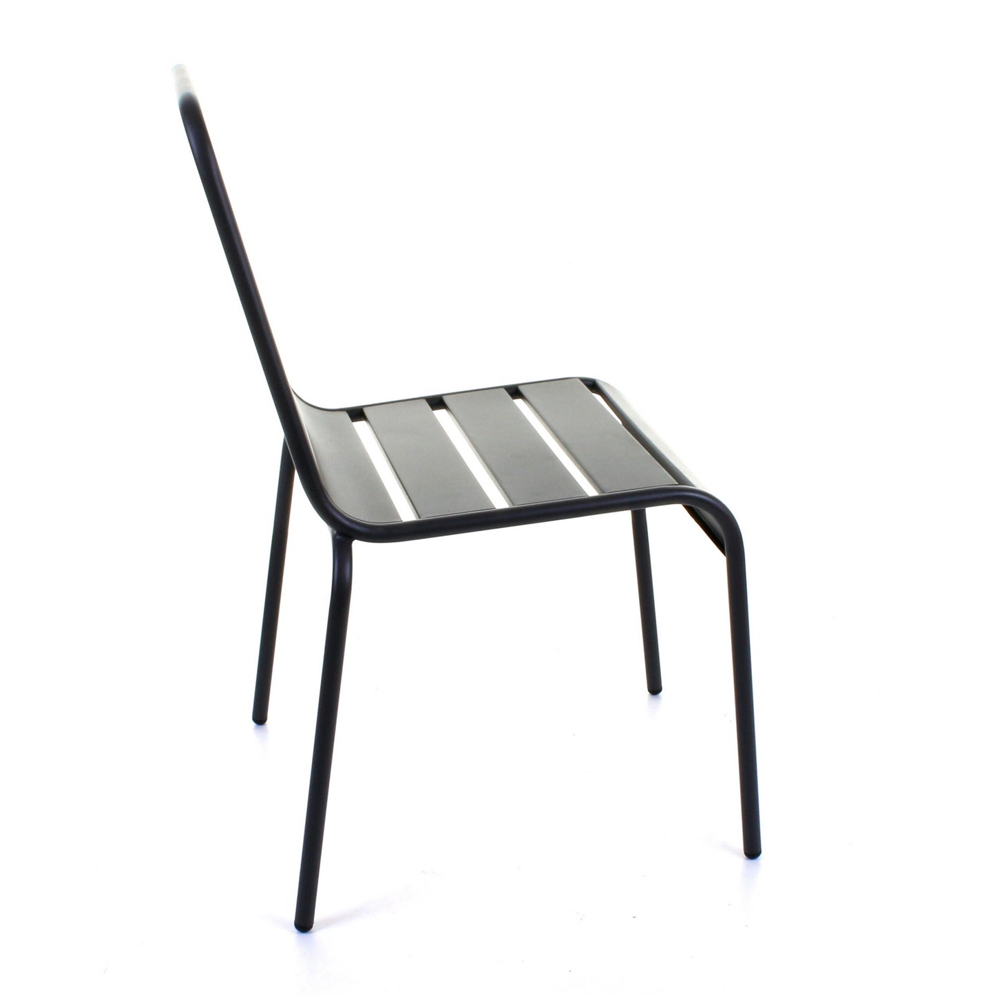 Slatted Bistro Chair - Sand Grey