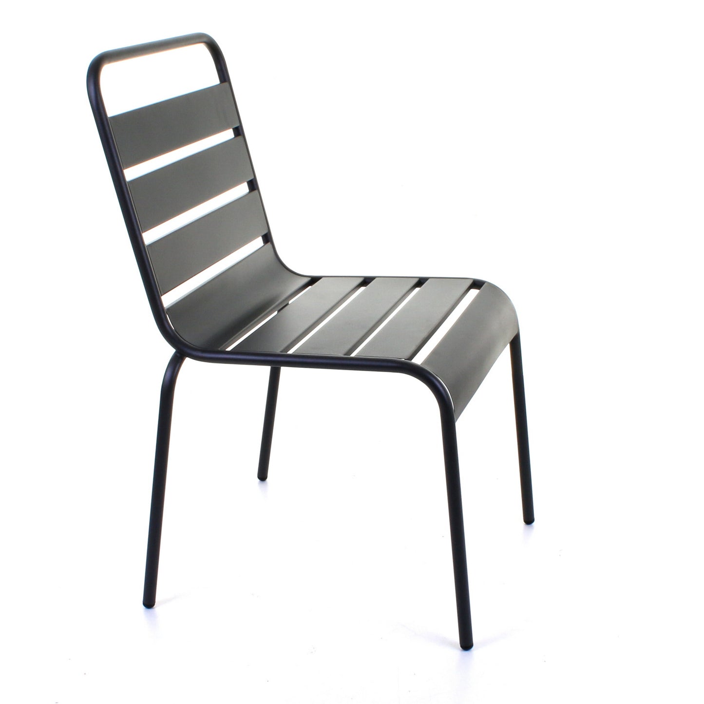 Slatted Bistro Chair - Sand Grey