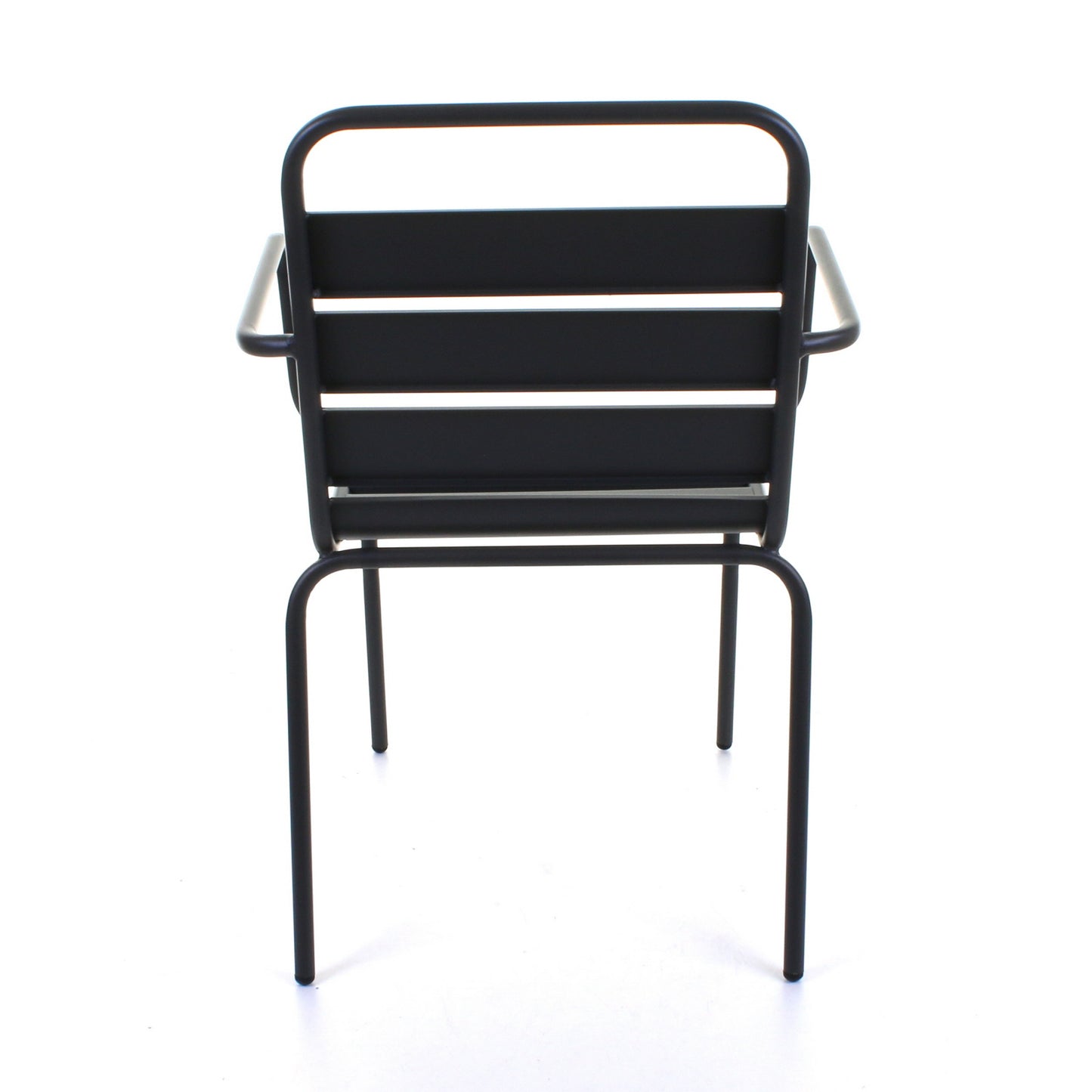 Slatted Bistro Armchair - Sand Grey