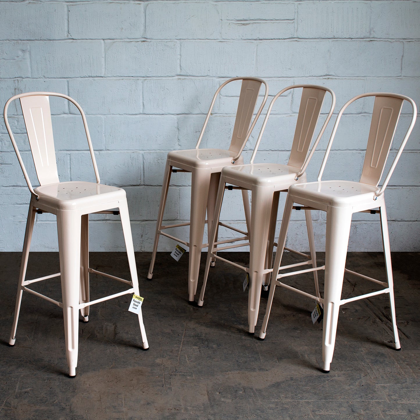 Pascale Bar Stool - Cream