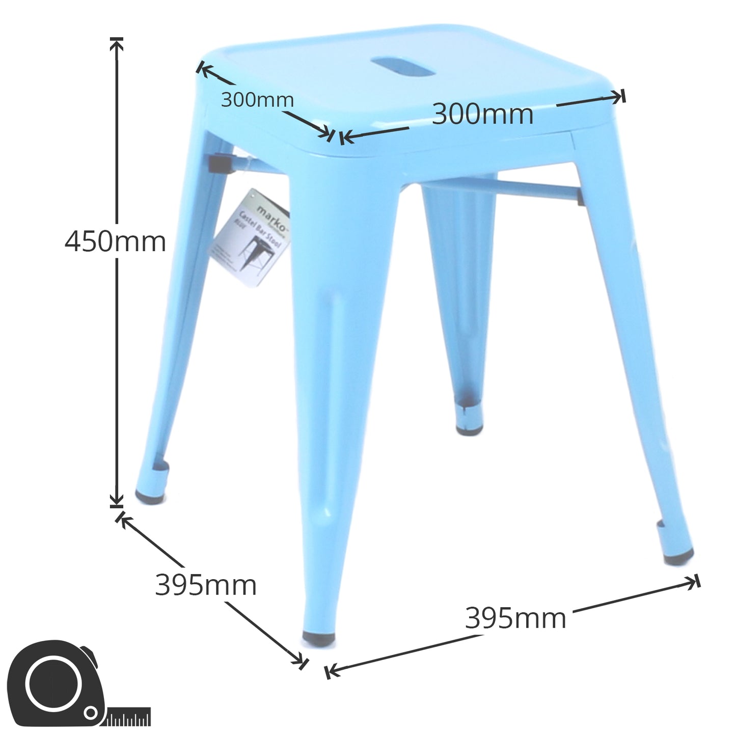 Castel Stool - Eggshell Blue