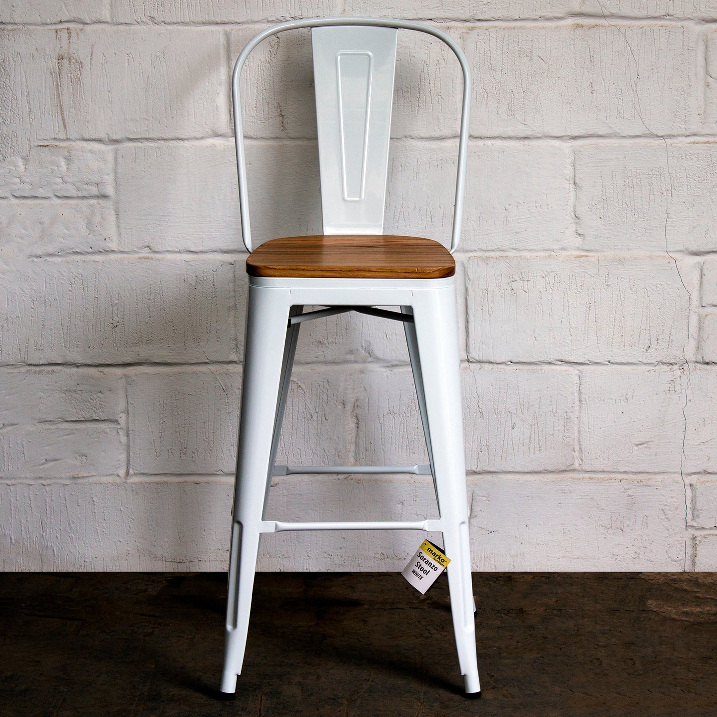 Soranzo Bar Stool - White