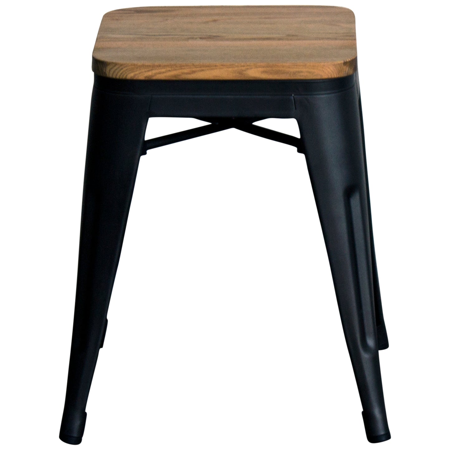 5PC Enna Table Palermo Chair & Rho Stool Set - Onyx Matt Black