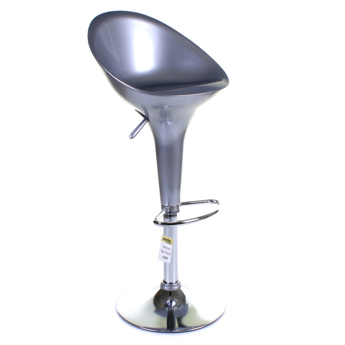 Verona Bar Stool - Silver - Set of 2