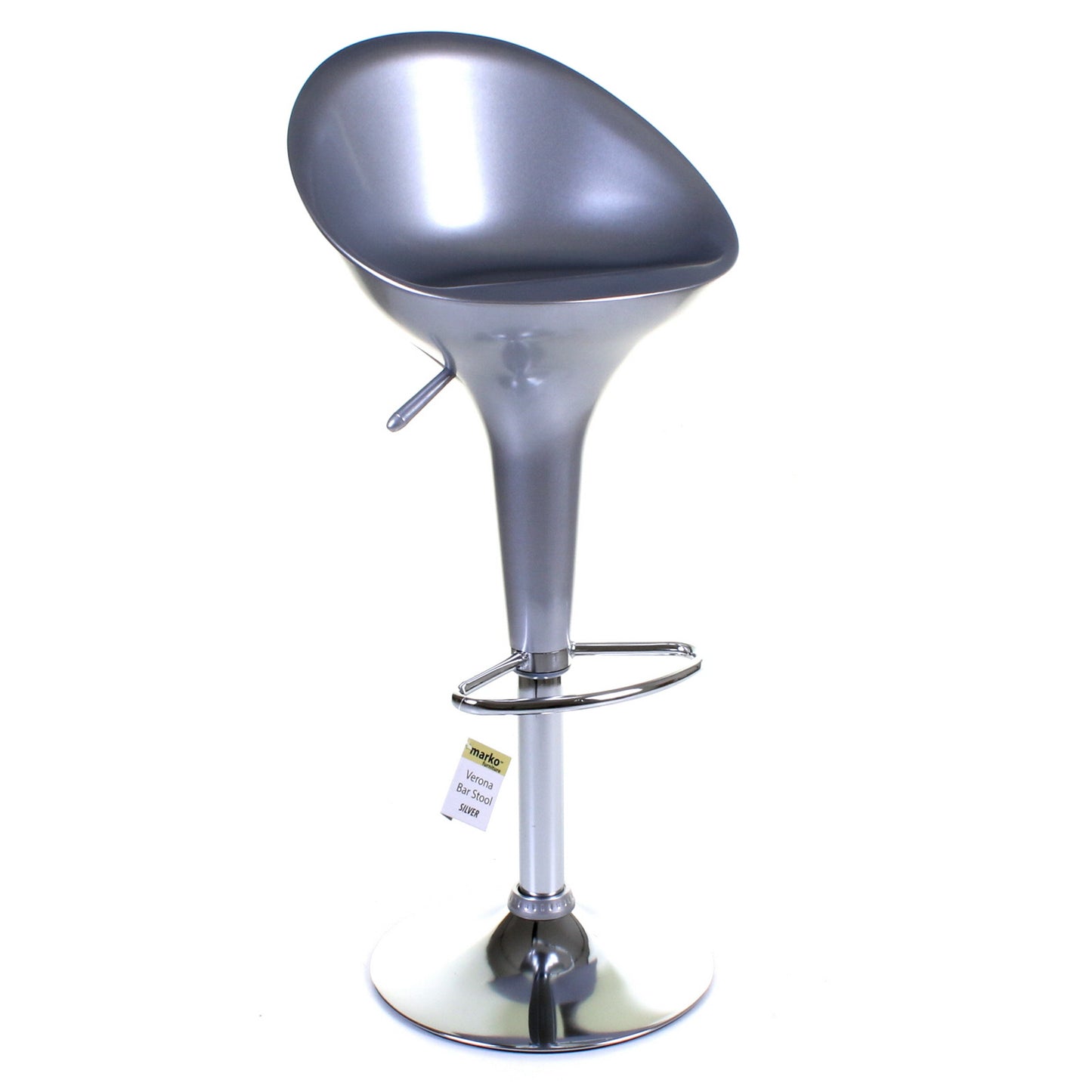 Verona Bar Stool - Silver - Set of 2