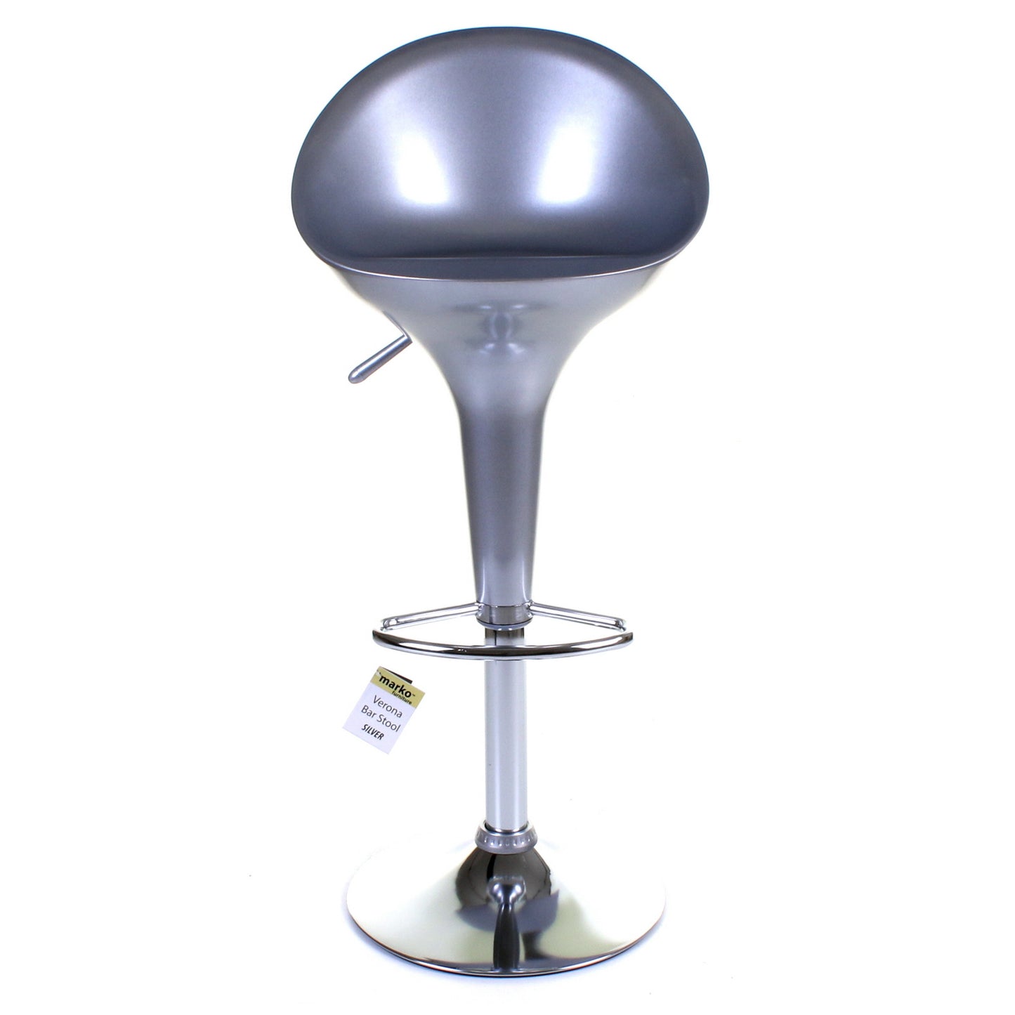 Verona Bar Stool - Silver - Set of 2