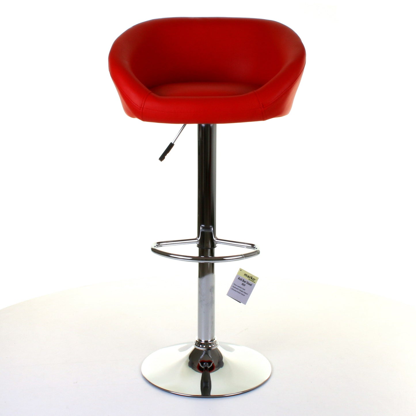 Asti Bar Stool - Red - Set of 2