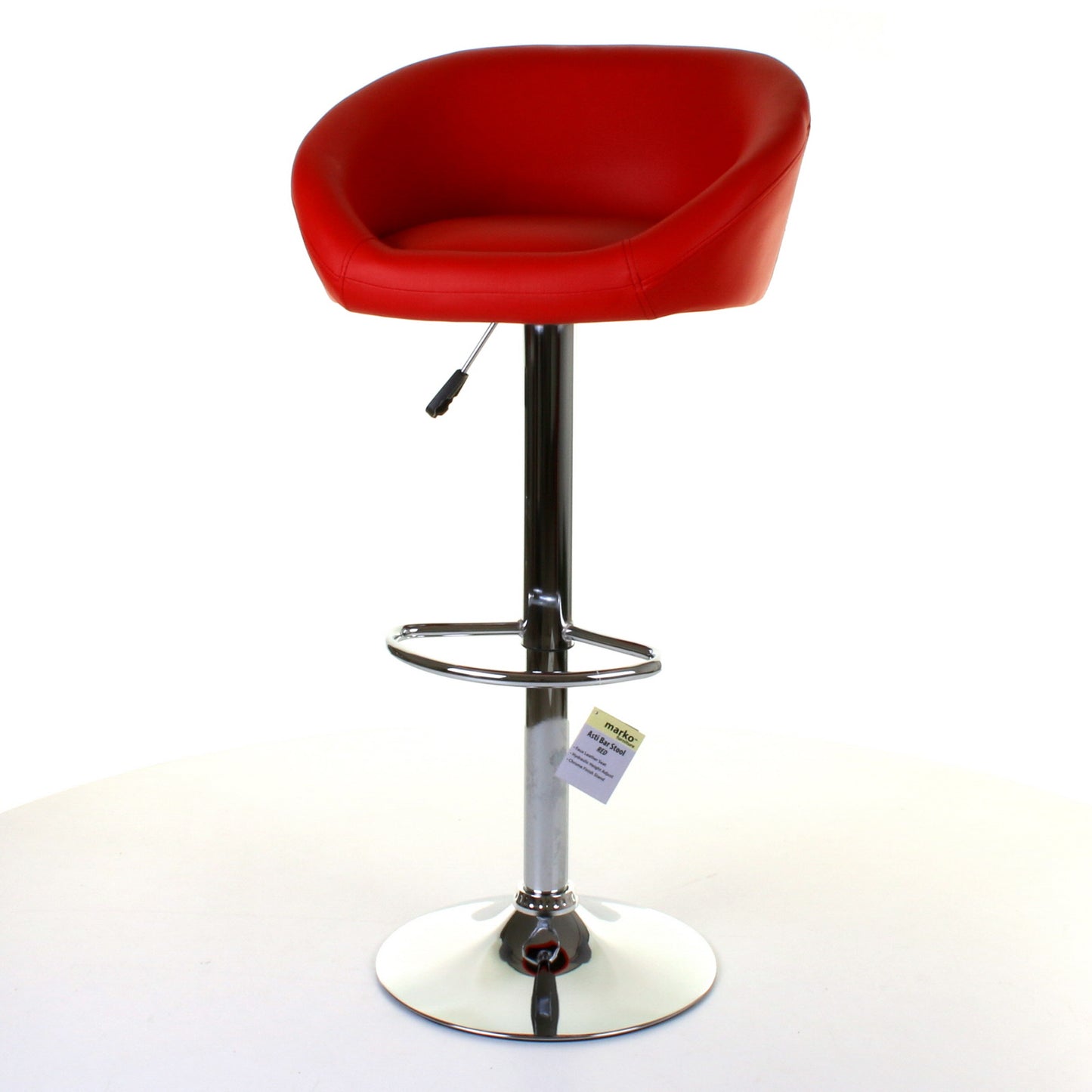 Asti Bar Stool - Red - Set of 2