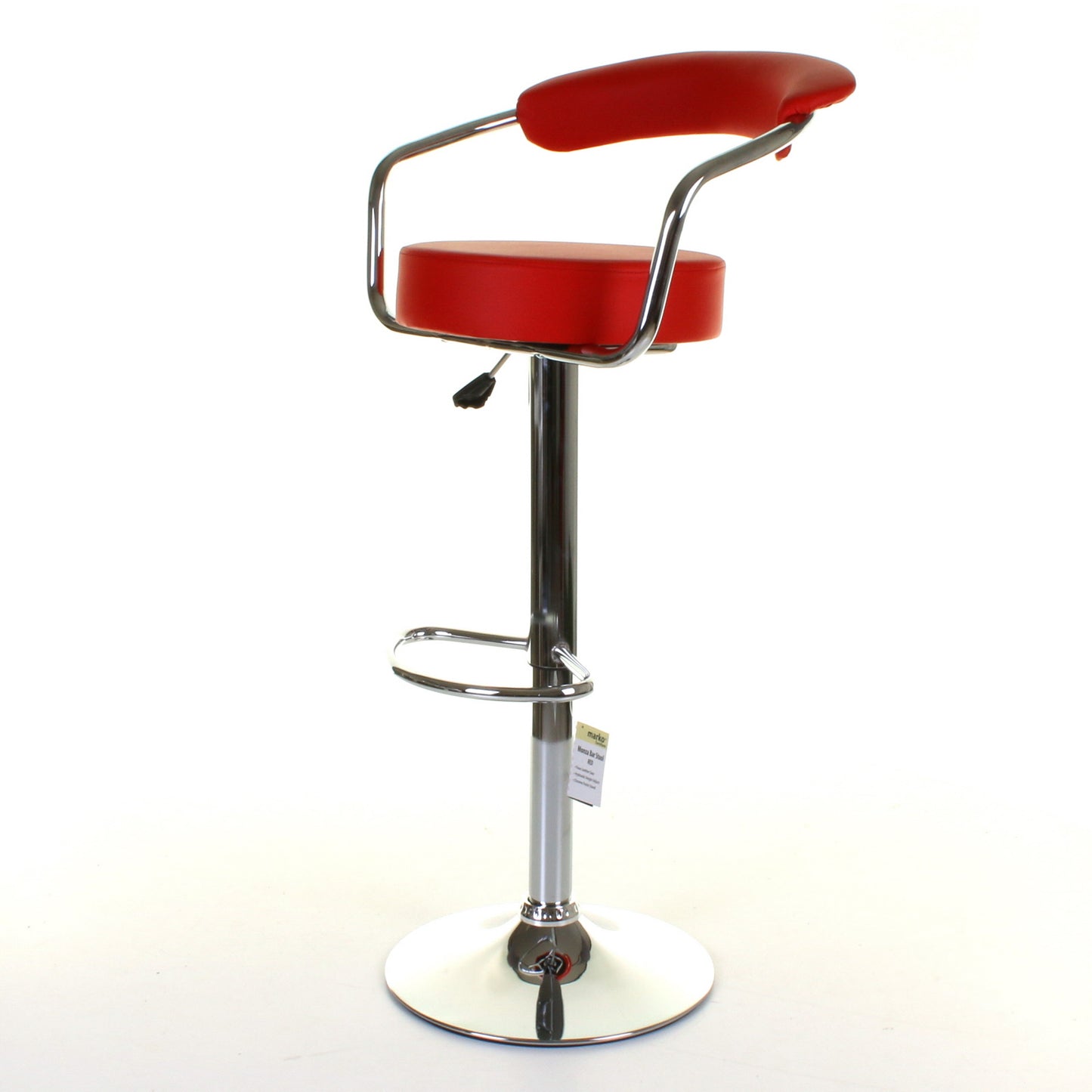 Monza Bar Stool - Red - Set of 2