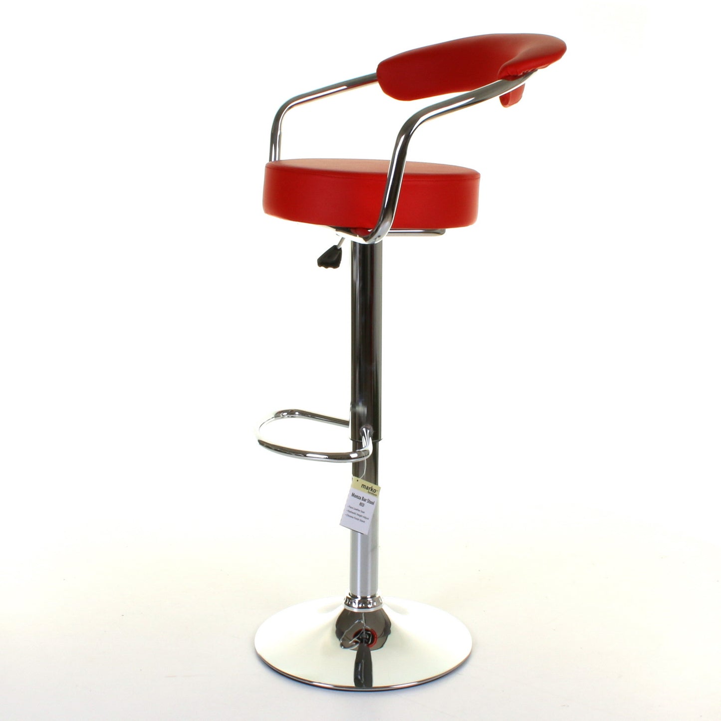 Monza Bar Stool - Red - Set of 2