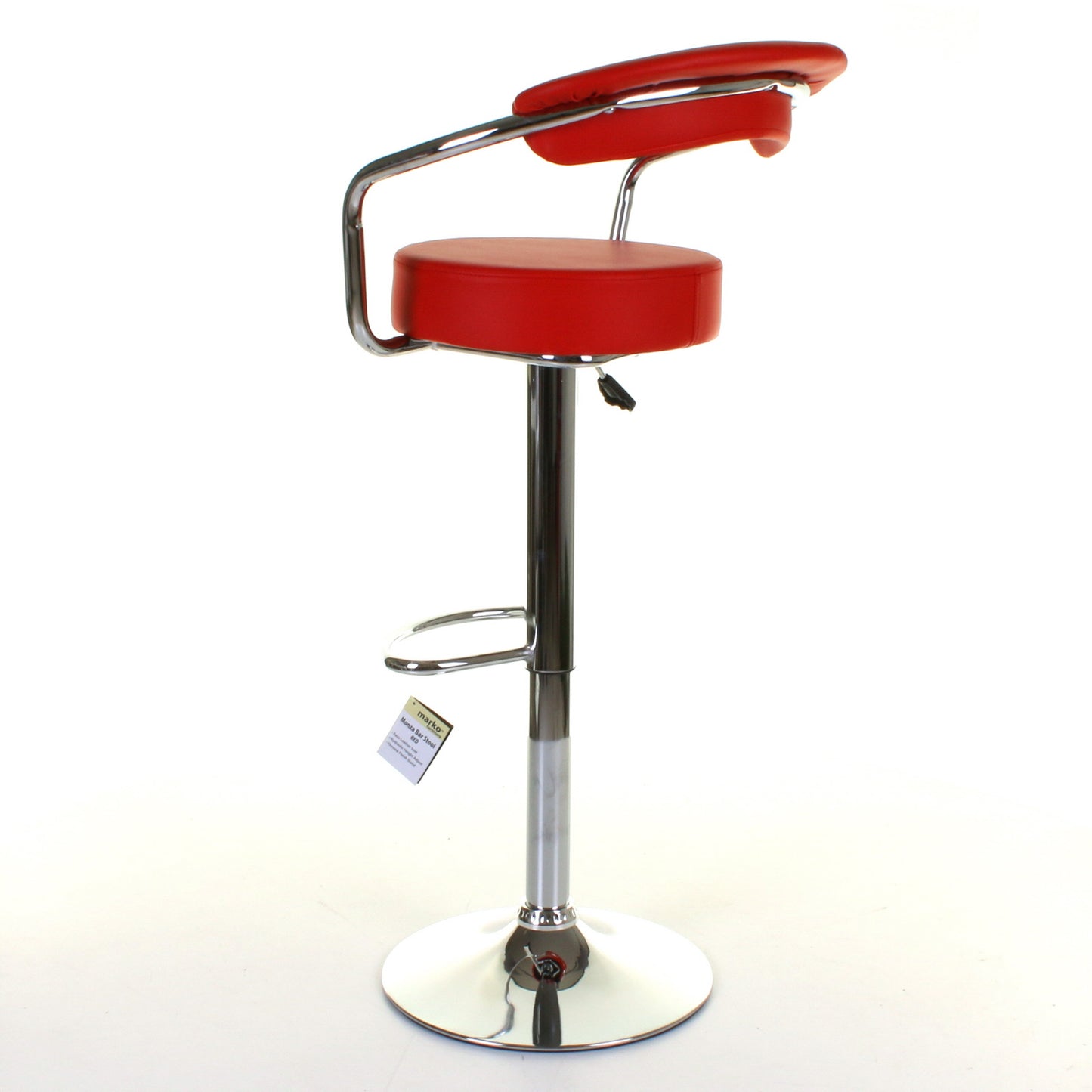 Monza Bar Stool - Red - Set of 2