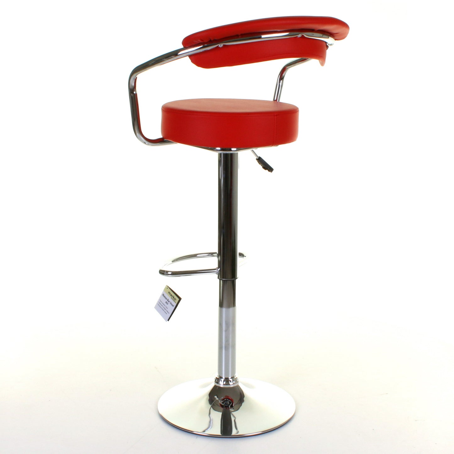 Monza Bar Stool - Red - Set of 2