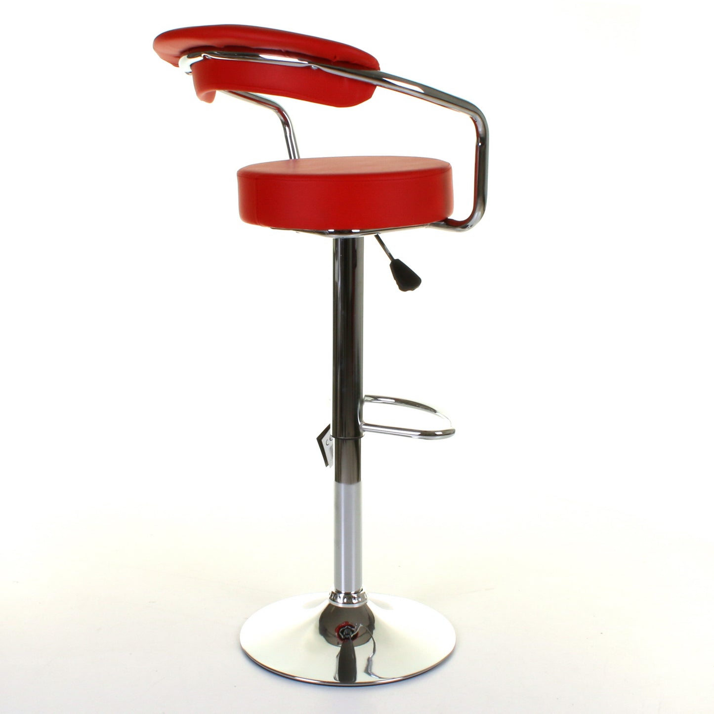 Monza Bar Stool - Red - Set of 2