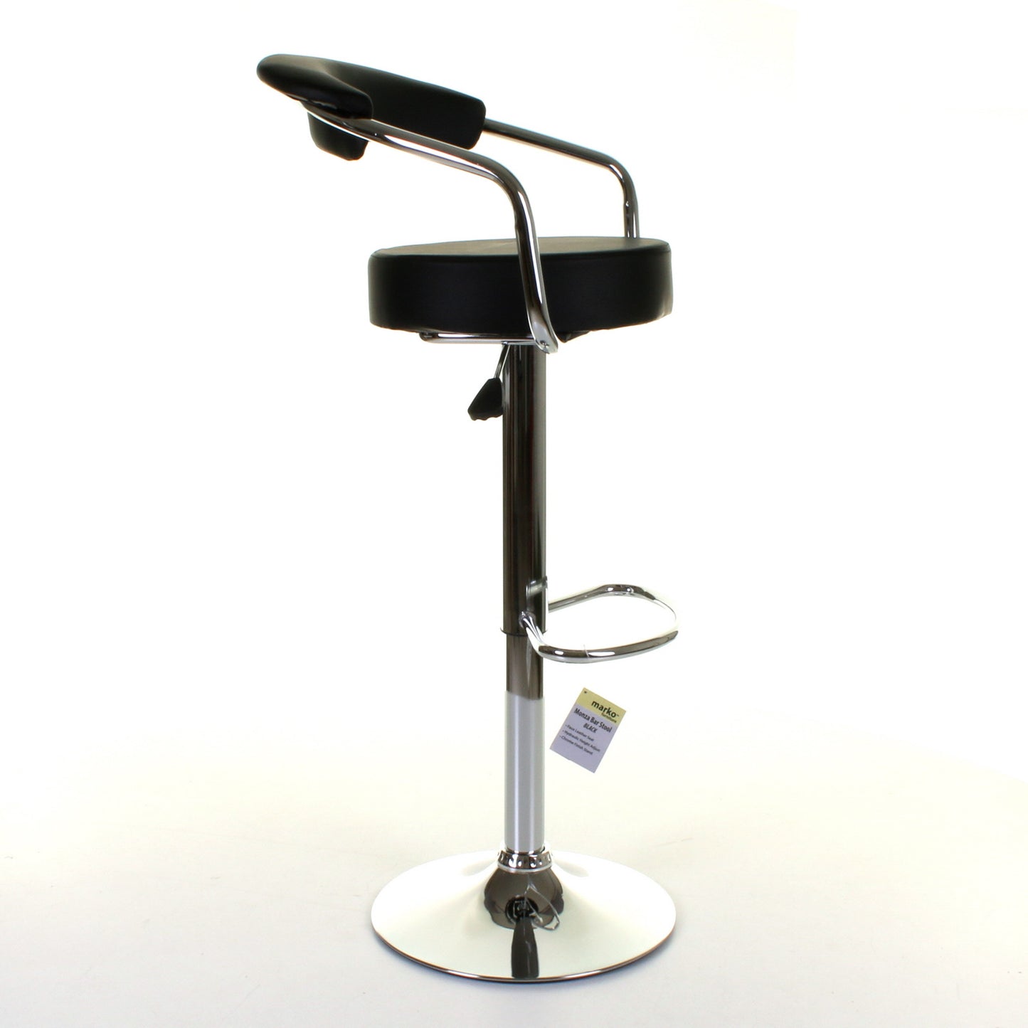 Monza Bar Stool - Black - Set of 2