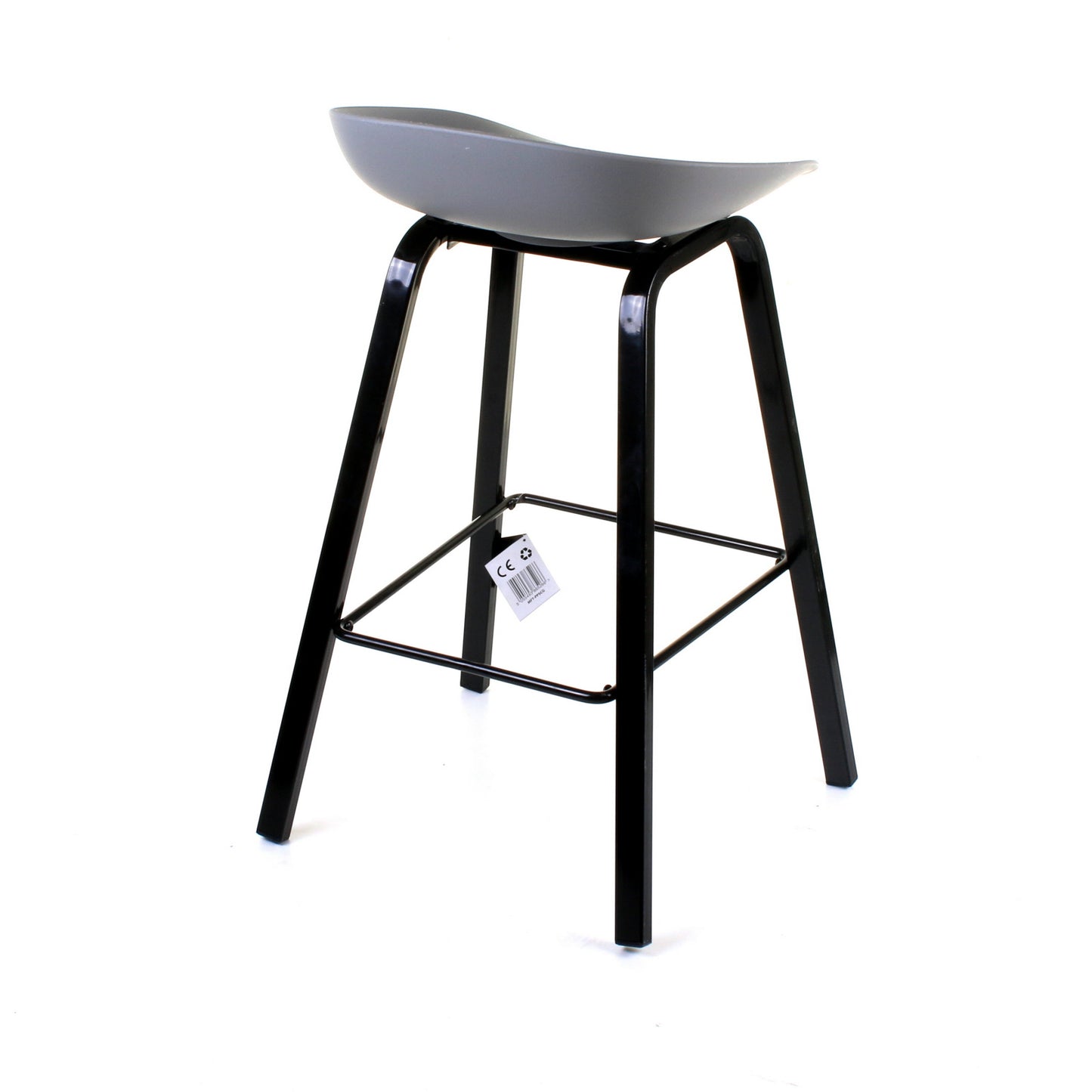 Cremona Bar Stool - Grey - Set of 2