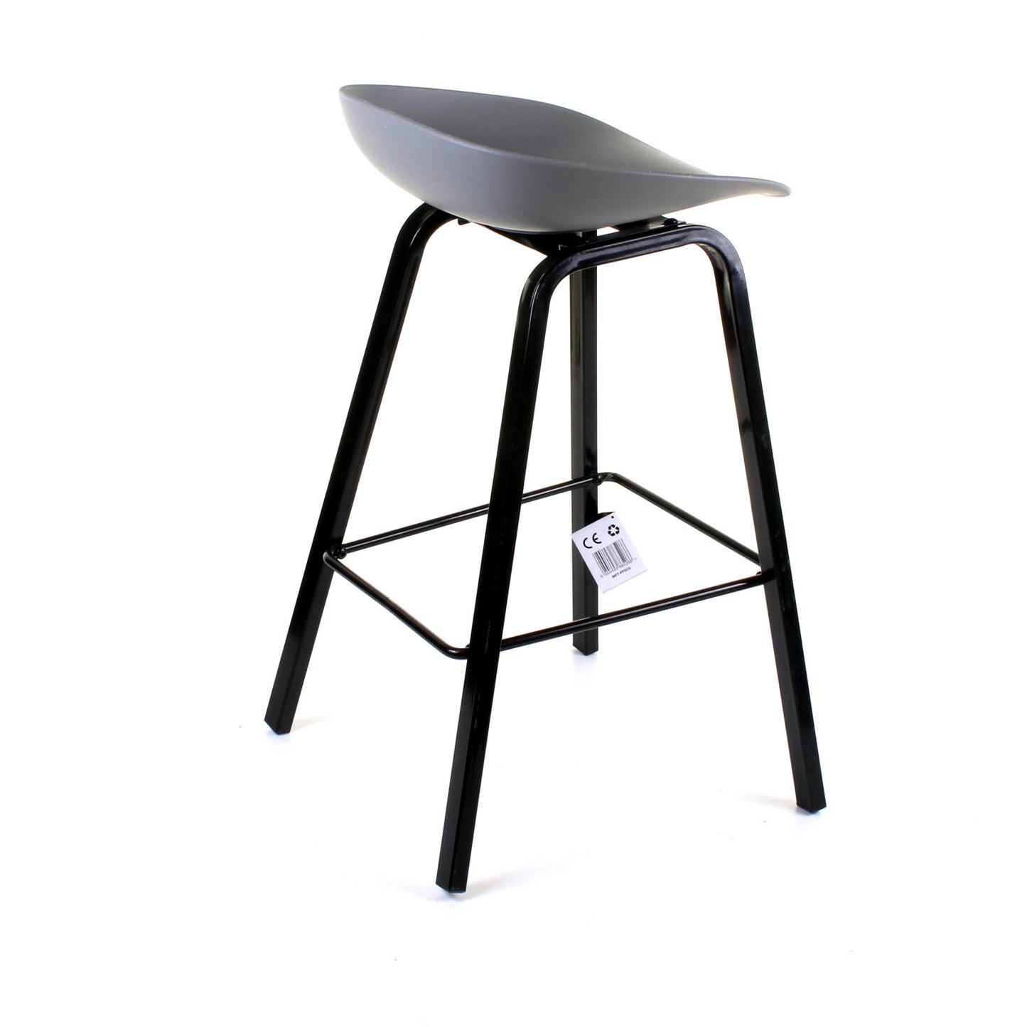 Cremona Bar Stool - Grey - Set of 2