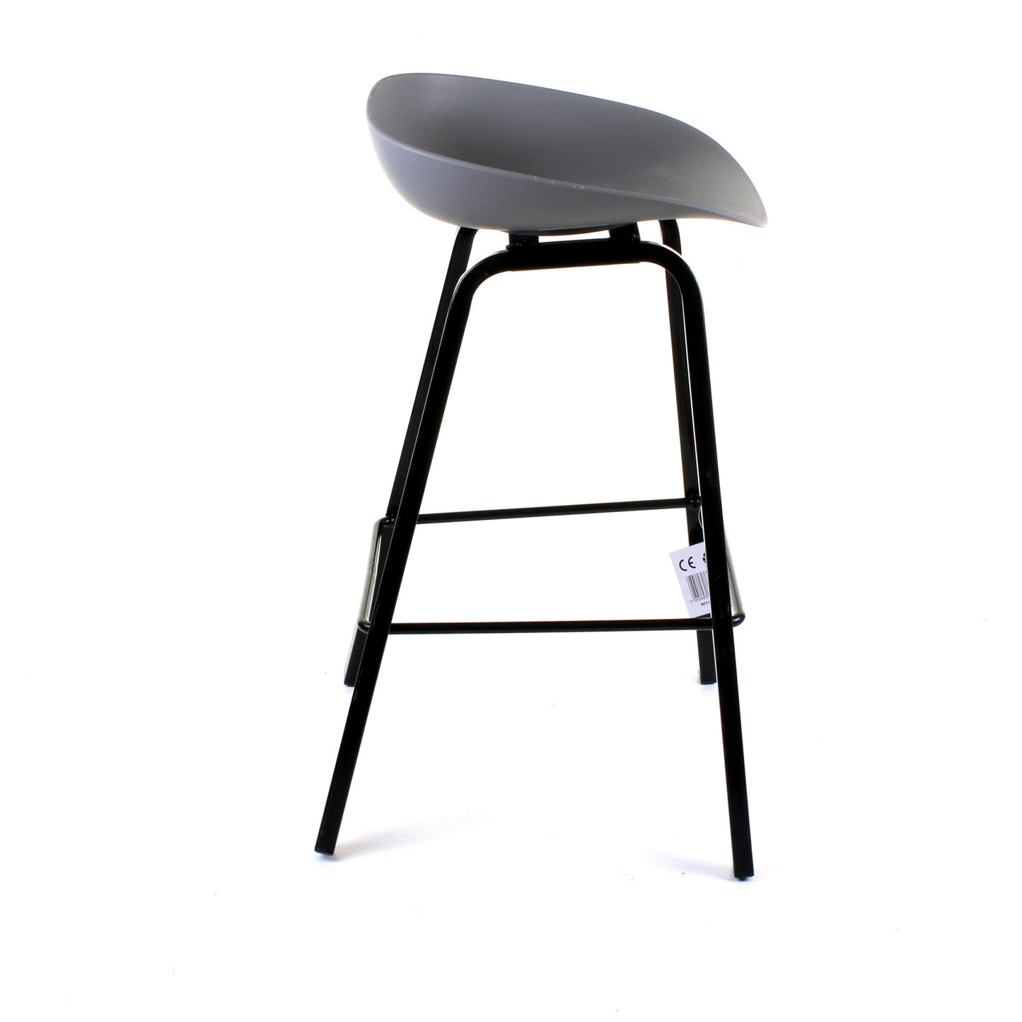 Cremona Bar Stool - Grey - Set of 2