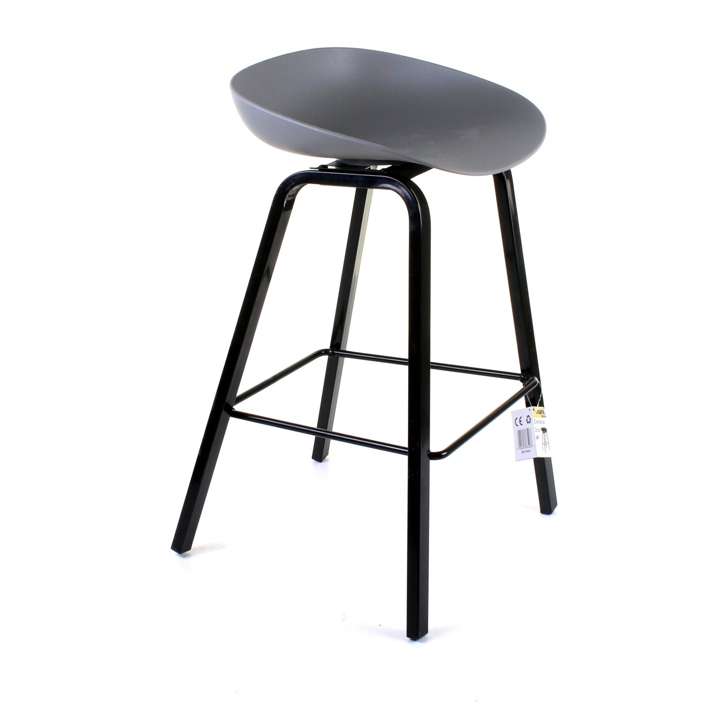 Cremona Bar Stool - Grey - Set of 2