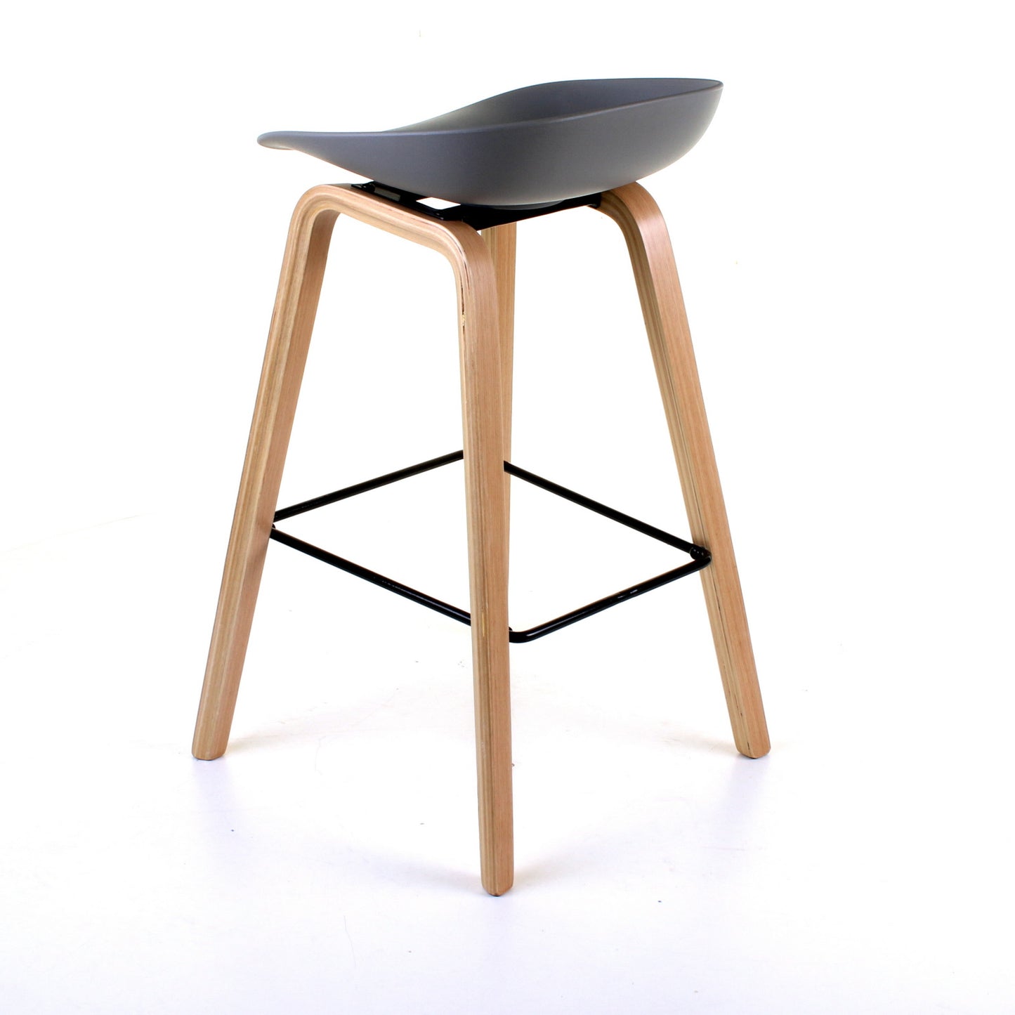Benevento Bar Stool - Grey - Set of 2