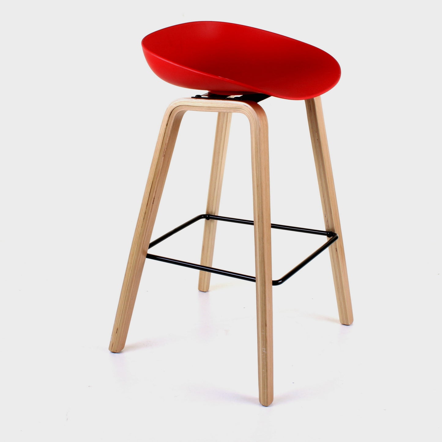 Benevento Bar Stool - Red - Set of 2