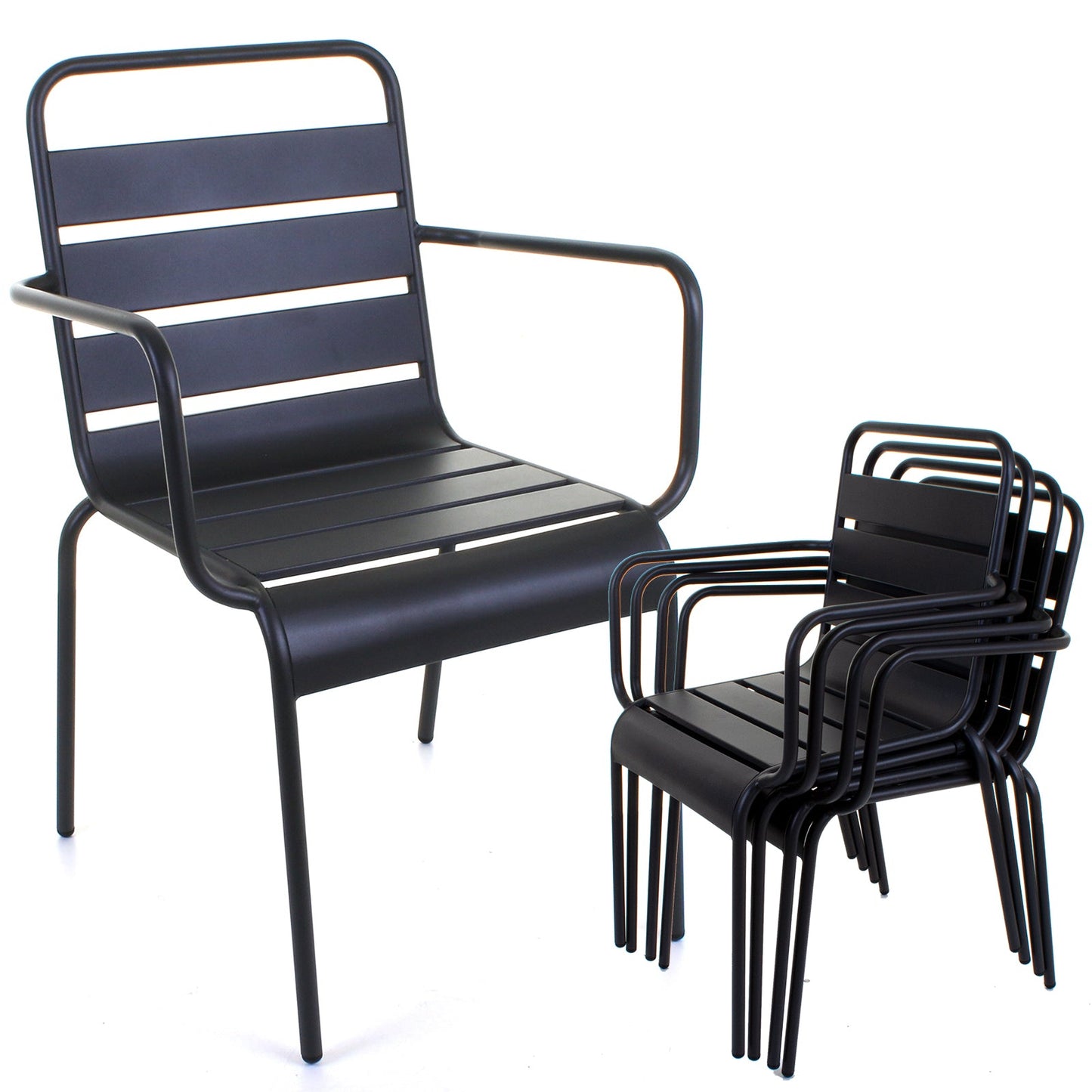 Slatted Bistro Folding Table & Chair Sets