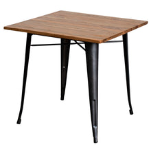 5PC Enna Table & Florence Chair Set - Onyx Matt Black
