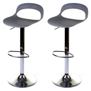 Foggia Bar Stool - Grey - Set of 2
