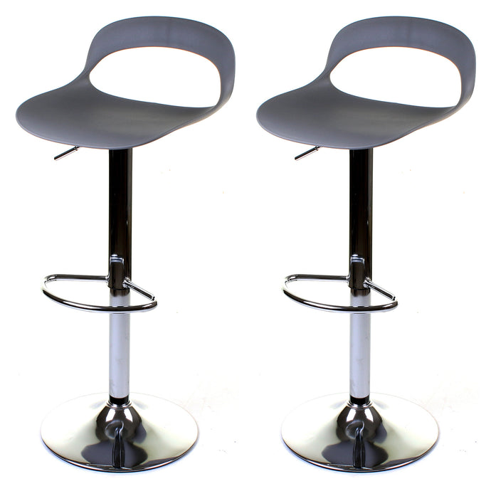 Foggia Bar Stool - Grey - Set of 2