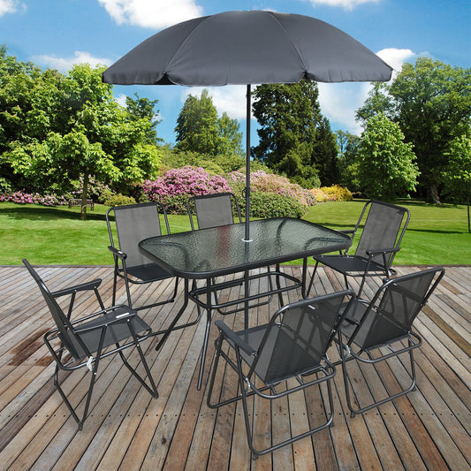 Caen 8PC Furniture Set Grey
