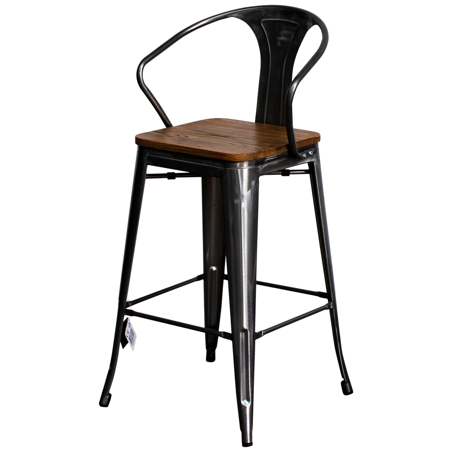 5PC Lodi Table & Licata Bar Stool Set - Steel