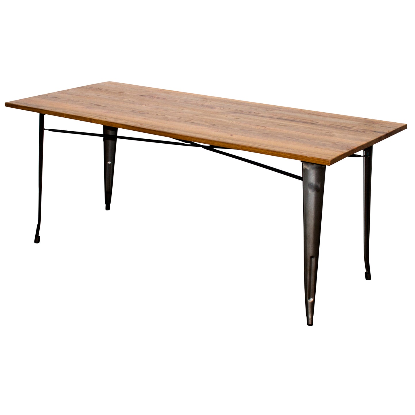 9PC Taranto Table, 2 Florence & 6 Palermo Chairs Set - Gun Metal Grey