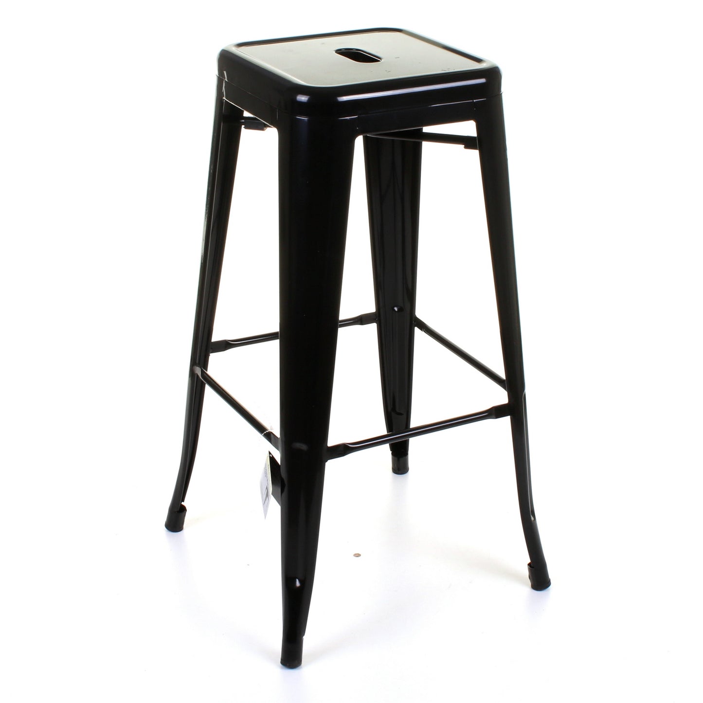 3PC Lodi Table & Orvieto Bar Stool Set - Black