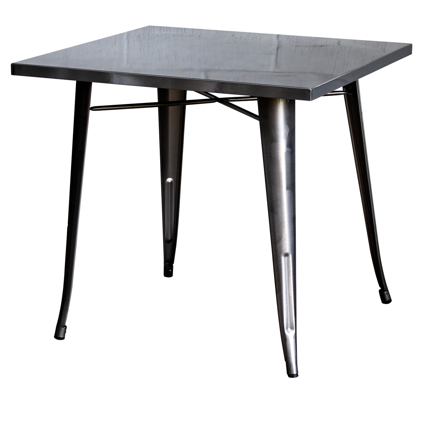 5PC Belvedere Table & Rho Stool Set - Steel