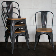 5PC Prato Table, 2 Florence & 2 Palermo Chairs Set - Graphite Grey