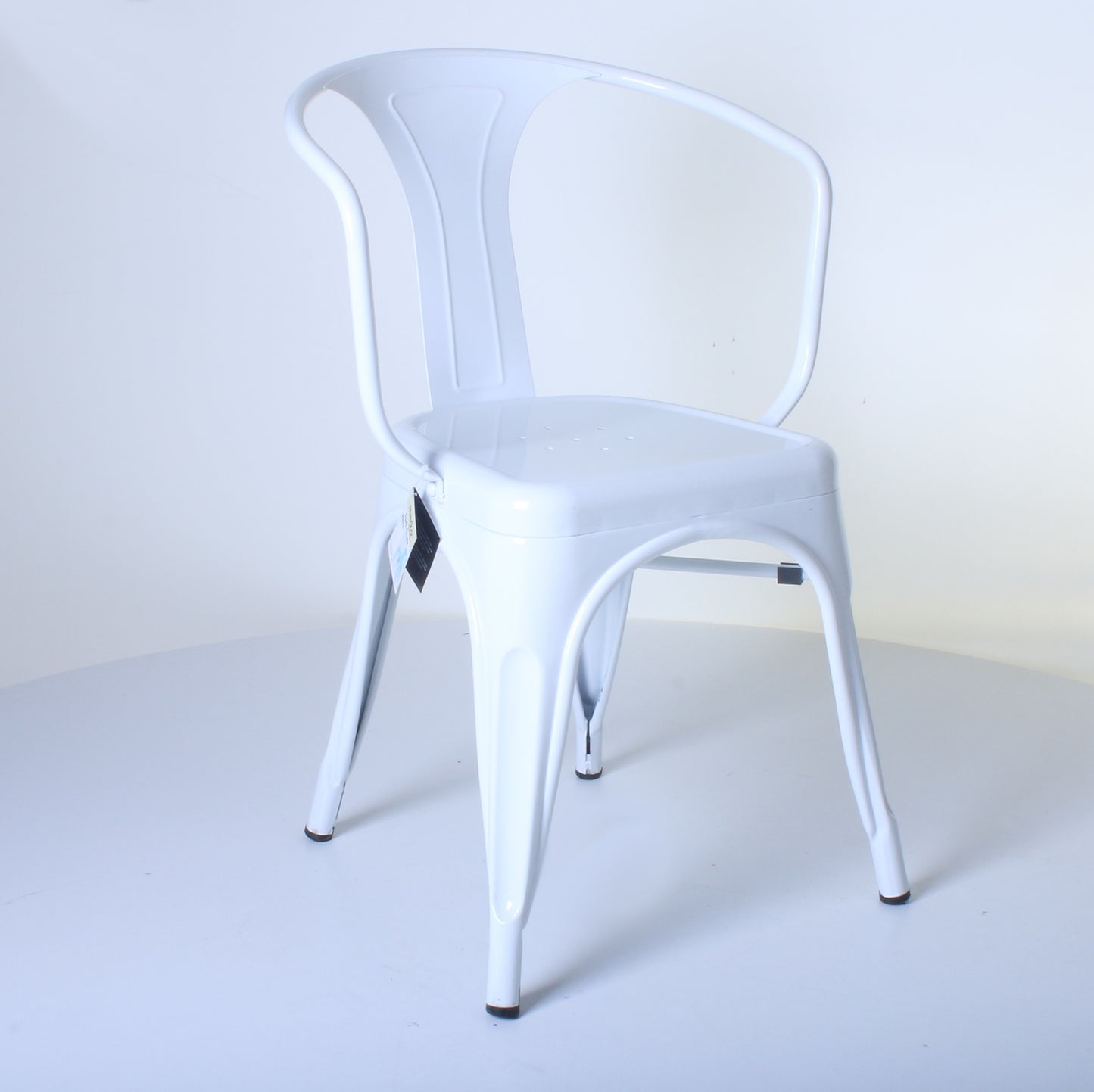 7PC Prato Table, 4 Forli Chairs & 2 Castel Stools Set - White
