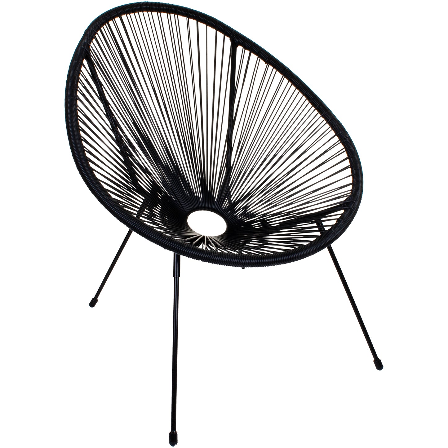 Rattan Egg Chair - Black