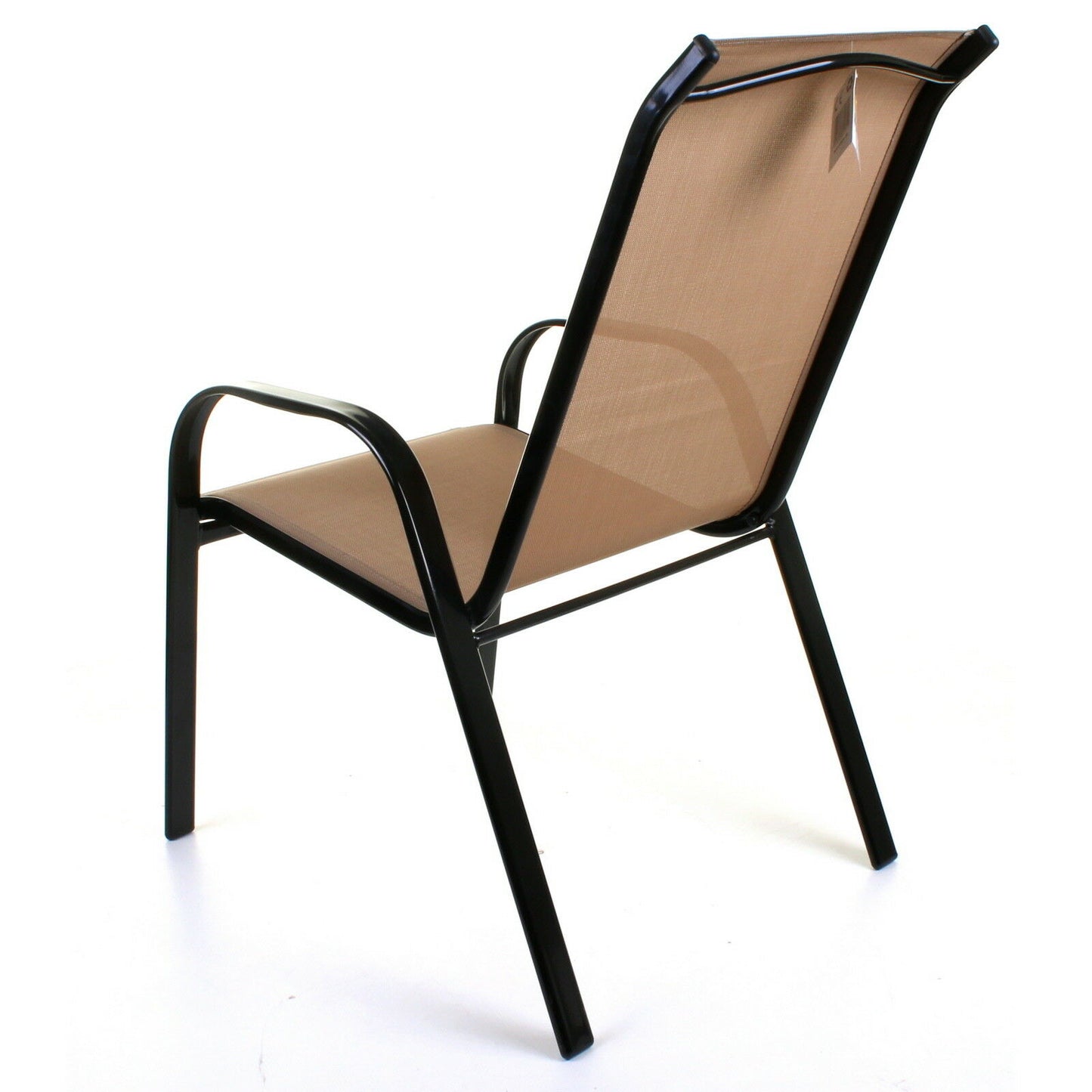 5PC Cream Textoline Bistro Set with Black 60cm Round Table