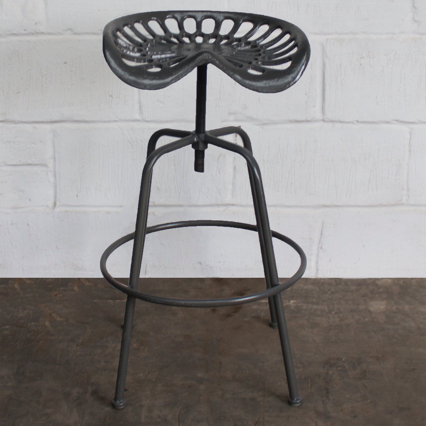 Arezzo Tractor Bar Stools - Dark Grey