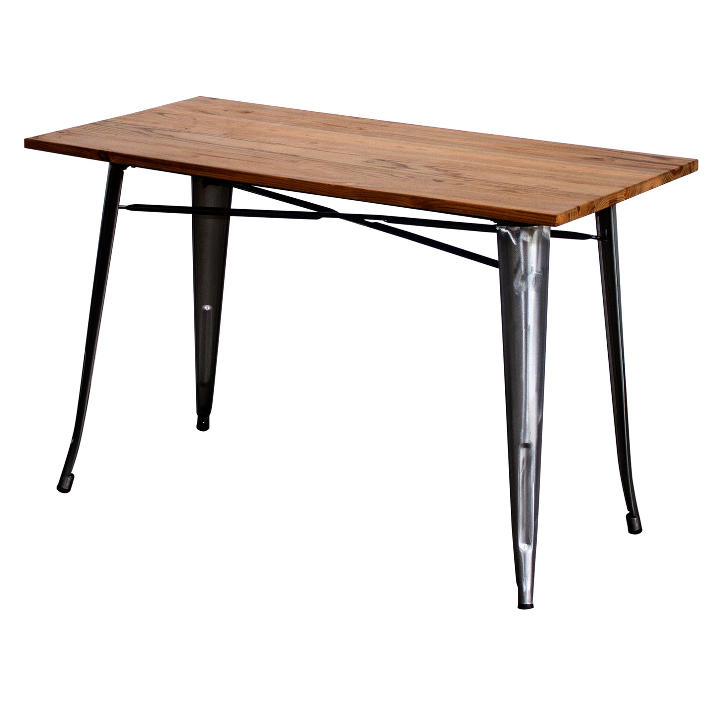 5PC Prato Table & 4 Siena Chairs Set - Steel