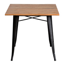 5PC Enna Table & Florence Chair Set - Onyx Matt Black